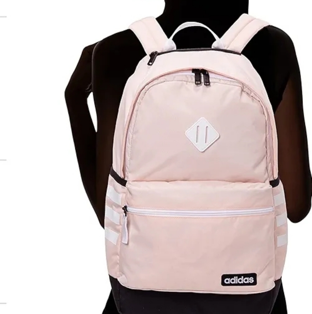 Adidas Pink and Black Backpack
